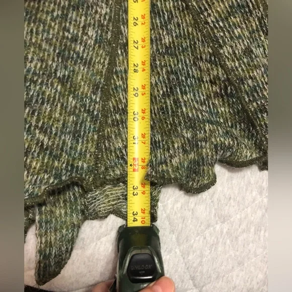 Fantazia long green sweater/coat - Picture 8 of 12